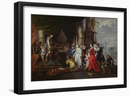 The Continence of Scipio (237-183 Bc) (Oil on Canvas)-Willem Van The Elder Herp-Framed Giclee Print