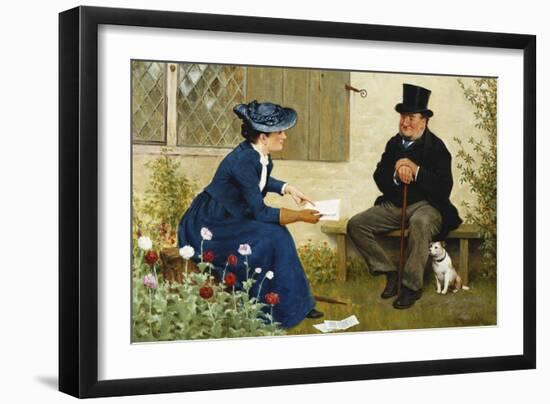 The Contract-William III Bromley-Framed Giclee Print