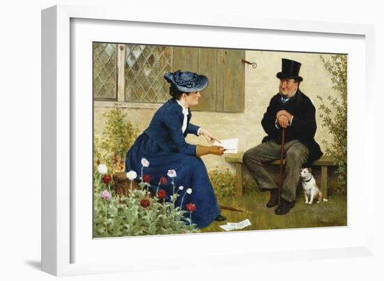 The Contract-William III Bromley-Framed Giclee Print