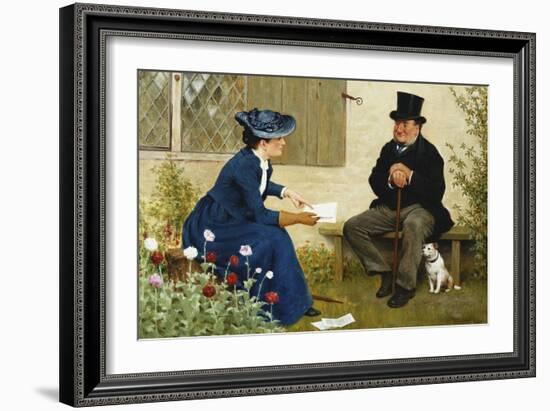 The Contract-William III Bromley-Framed Giclee Print