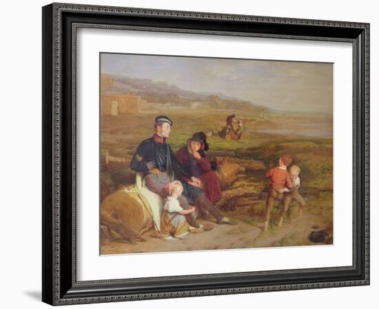 The Convalescent from the Battle of Waterloo, 1822-William Mulready-Framed Giclee Print