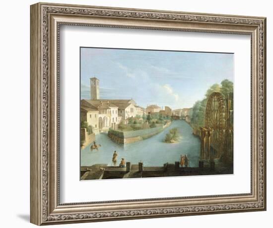 The Convent of San Francesco in Treviso, by Medoro Coghetto (1707-1793), Italy, 18th Century-null-Framed Giclee Print