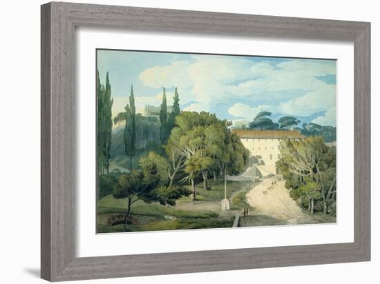 The Convent of St. Eufebio, Near Naples-Francis Towne-Framed Giclee Print