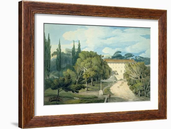 The Convent of St. Eufebio, Near Naples-Francis Towne-Framed Giclee Print