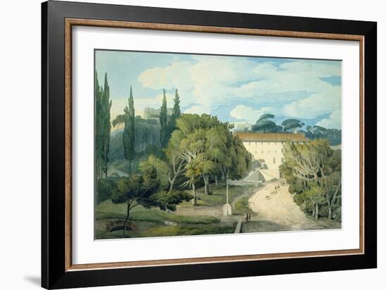 The Convent of St. Eufebio, Near Naples-Francis Towne-Framed Giclee Print