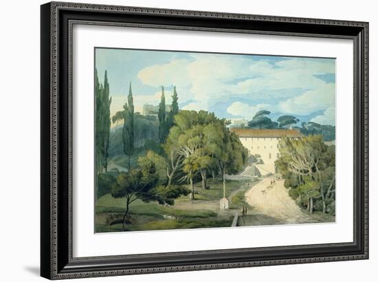 The Convent of St. Eufebio, Near Naples-Francis Towne-Framed Giclee Print