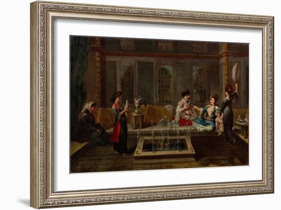 The Conversation, 1730S-Jean-Baptiste Vanmour-Framed Giclee Print