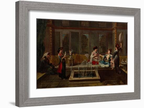 The Conversation, 1730S-Jean-Baptiste Vanmour-Framed Giclee Print