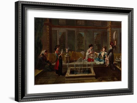 The Conversation, 1730S-Jean-Baptiste Vanmour-Framed Giclee Print