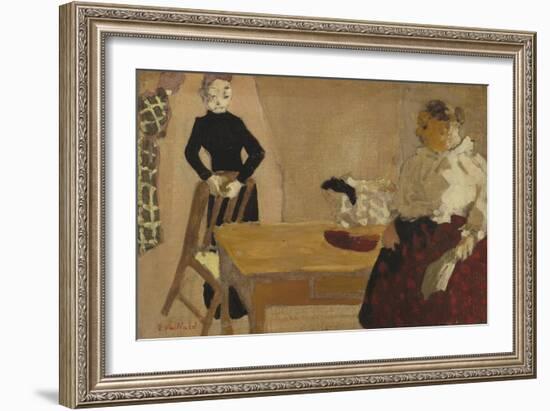 The Conversation, 1891-Edouard Vuillard-Framed Giclee Print