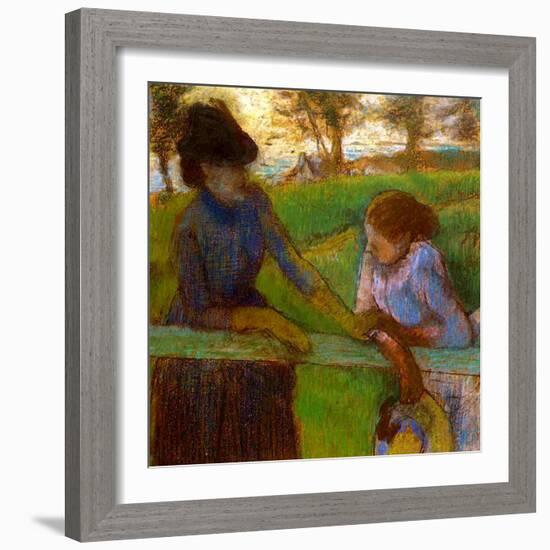 The Conversation, C.1889-Edgar Degas-Framed Giclee Print