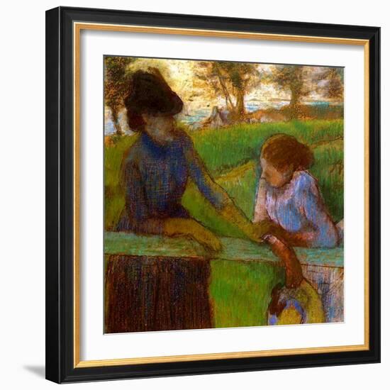 The Conversation, C.1889-Edgar Degas-Framed Giclee Print