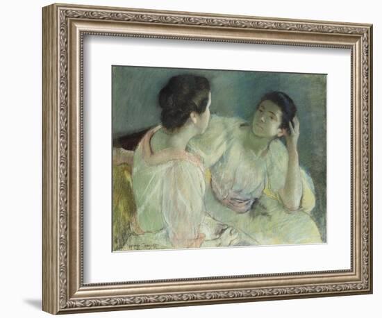 The Conversation, C.1896-Mary Cassatt-Framed Giclee Print