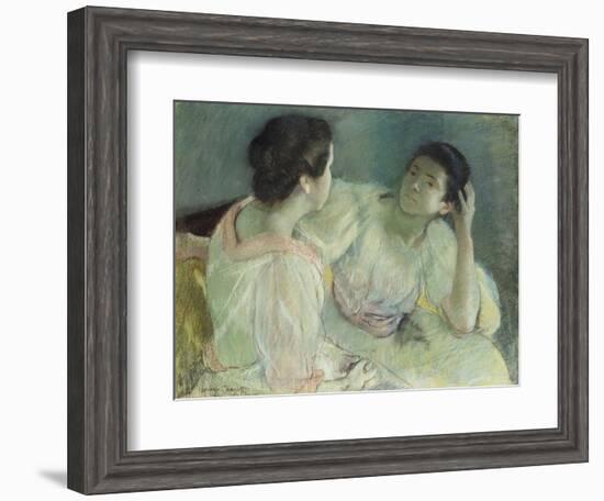 The Conversation, C.1896-Mary Cassatt-Framed Giclee Print