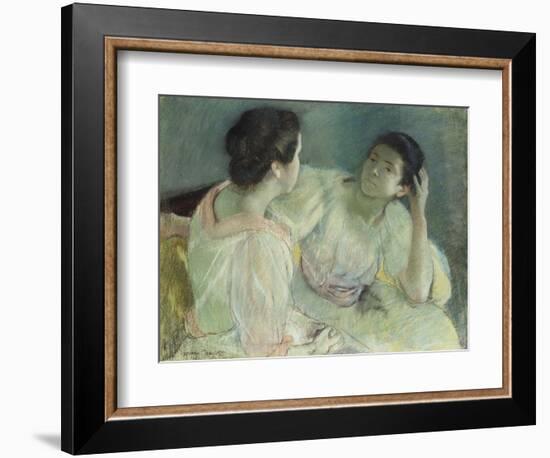 The Conversation, C.1896-Mary Cassatt-Framed Giclee Print