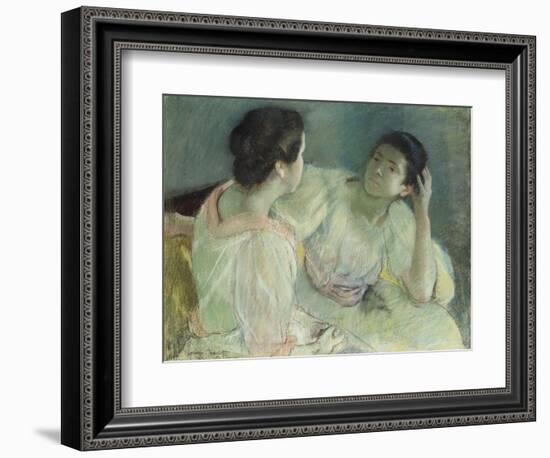 The Conversation, C.1896-Mary Cassatt-Framed Giclee Print