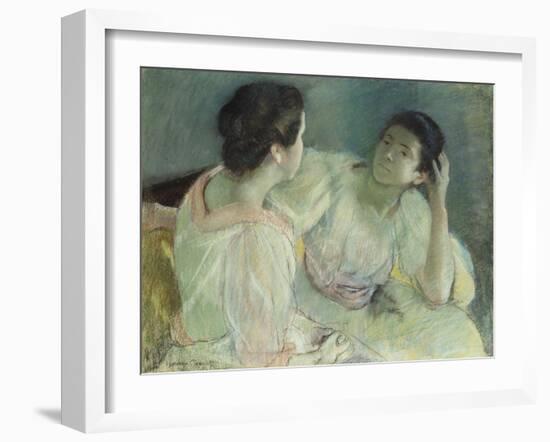 The Conversation, C.1896-Mary Cassatt-Framed Giclee Print