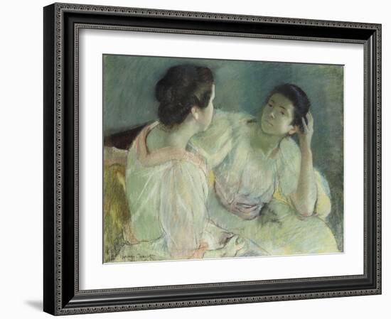 The Conversation, C.1896-Mary Cassatt-Framed Giclee Print