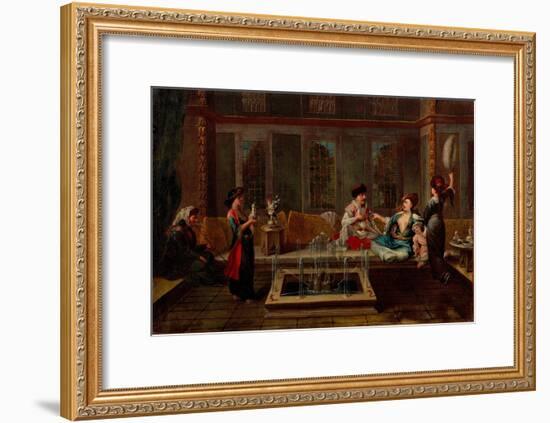 The Conversation-Jean-Baptiste Vanmour-Framed Giclee Print