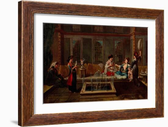 The Conversation-Jean-Baptiste Vanmour-Framed Giclee Print