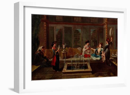 The Conversation-Jean-Baptiste Vanmour-Framed Giclee Print