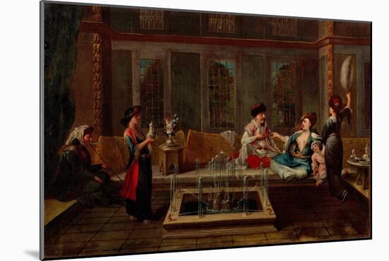 The Conversation-Jean-Baptiste Vanmour-Mounted Giclee Print