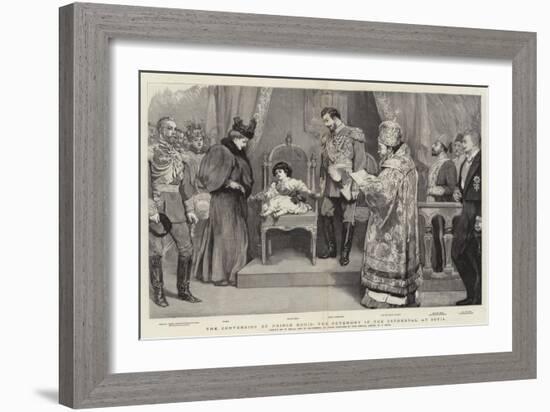 The Conversion of Prince Boris, the Ceremony in the Cathedral at Sofia-William Small-Framed Giclee Print