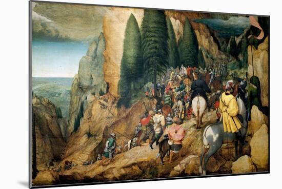 The Conversion of Saint Paul, 1567 (Painting)-Pieter the Elder Brueghel-Mounted Giclee Print