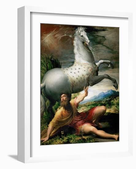 The Conversion of Saint Paul, Ca 1528-Parmigianino-Framed Giclee Print