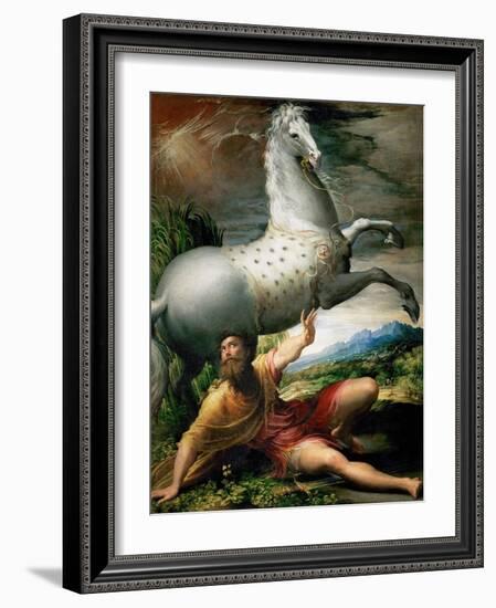 The Conversion of Saint Paul, Ca 1528-Parmigianino-Framed Giclee Print