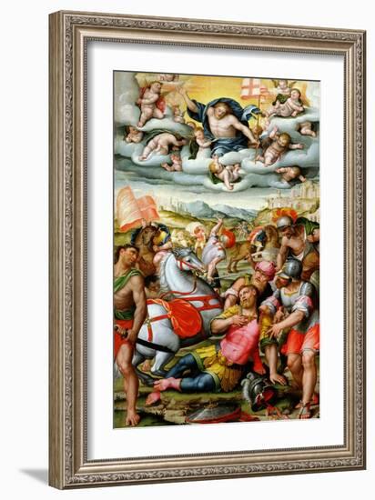 The Conversion of Saint Paul on the Road to Damascus, from Church of San Francesco, Vercelli-Gerolamo Lanino-Framed Giclee Print