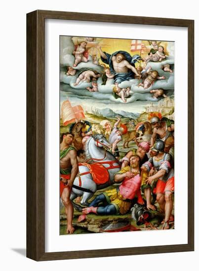 The Conversion of Saint Paul on the Road to Damascus, from Church of San Francesco, Vercelli-Gerolamo Lanino-Framed Giclee Print