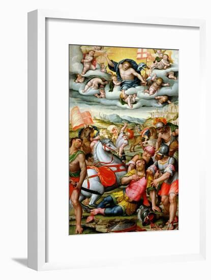 The Conversion of Saint Paul on the Road to Damascus, from Church of San Francesco, Vercelli-Gerolamo Lanino-Framed Giclee Print