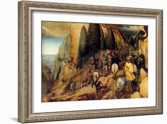 The Conversion of Saint Paul-Pieter Bruegel the Elder-Framed Giclee Print