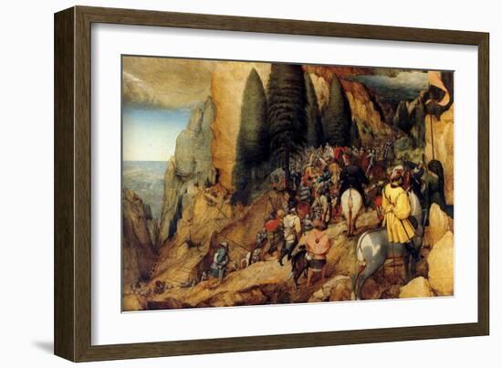 The Conversion of Saint Paul-Pieter Bruegel the Elder-Framed Giclee Print