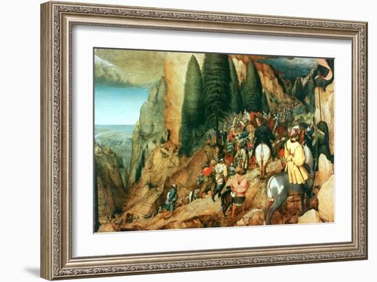 The Conversion of St Paul, 1567-Pieter Bruegel the Elder-Framed Giclee Print