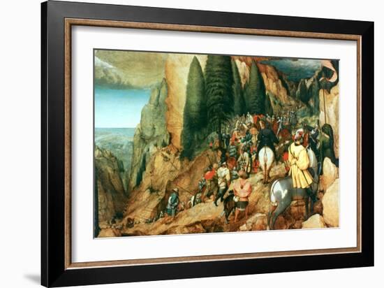 The Conversion of St Paul, 1567-Pieter Bruegel the Elder-Framed Giclee Print