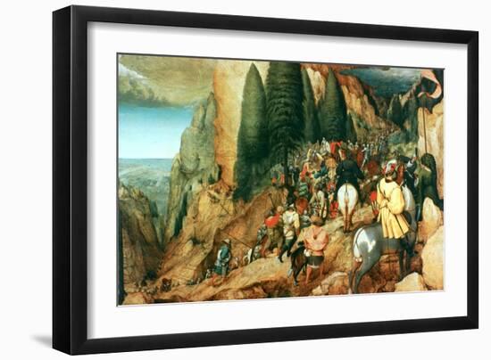 The Conversion of St Paul, 1567-Pieter Bruegel the Elder-Framed Giclee Print