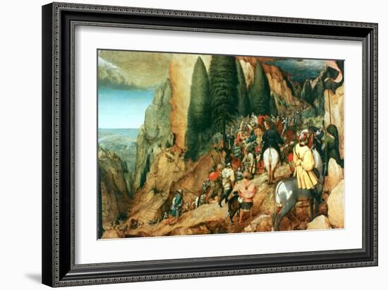 The Conversion of St Paul, 1567-Pieter Bruegel the Elder-Framed Giclee Print