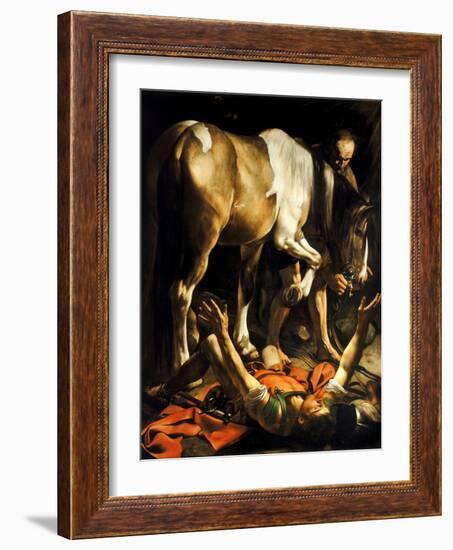 The Conversion of St. Paul, 1601-Michelangelo Merisi da Caravaggio-Framed Premium Giclee Print