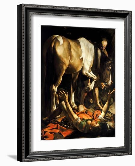 The Conversion of St. Paul, 1601-Michelangelo Merisi da Caravaggio-Framed Premium Giclee Print