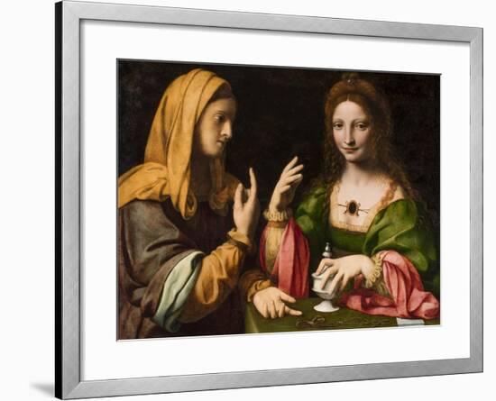 The Conversion of the Magdalen, C.1520-Bernardino Luini-Framed Giclee Print