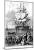 The Convict Ship, C1820-Henry Adlard-Mounted Giclee Print