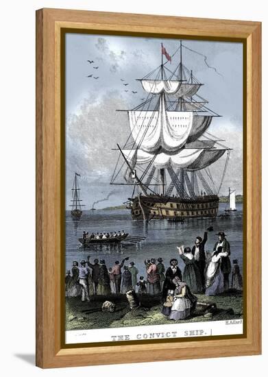 'The Convict Ship', c1820-Henry Adlard-Framed Premier Image Canvas