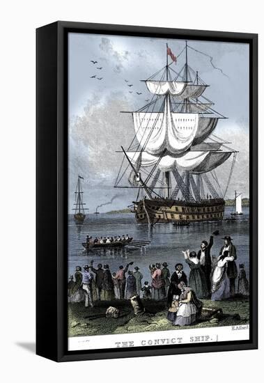 'The Convict Ship', c1820-Henry Adlard-Framed Premier Image Canvas