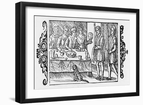 The Convivial Customs of Christians!-Olaus Magnus-Framed Art Print