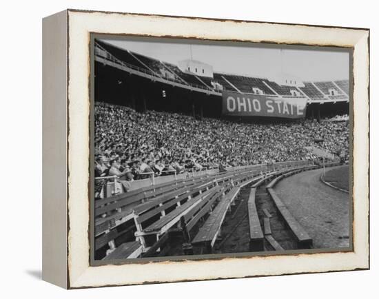 The Convocation of Students Being Held in the Football Stadium at Ohio State University-null-Framed Premier Image Canvas