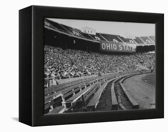 The Convocation of Students Being Held in the Football Stadium at Ohio State University-null-Framed Premier Image Canvas