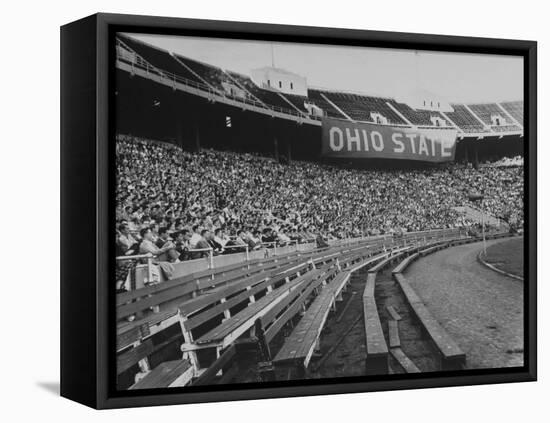 The Convocation of Students Being Held in the Football Stadium at Ohio State University-null-Framed Premier Image Canvas