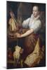 The Cook, by Vincenzo Campi (1536-1591), from Painting by Joachim Beuckelaer (1533-1574)-null-Mounted Giclee Print